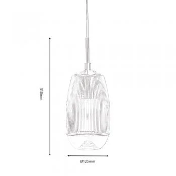 Cheb Pendant Light AMBER - Image 2