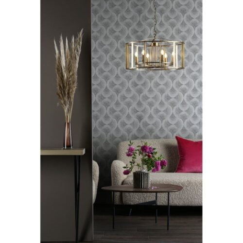 Myka 6 Light Pendant Brushed Bronze - Image 2