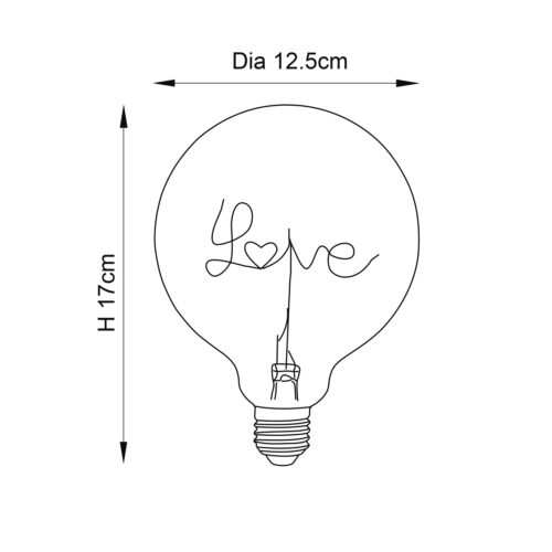 Love Up E27 LED filament - Image 2