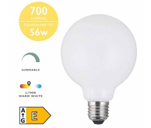 LED Globe Light Bulb (Lamp) ES/E27 6W 700LM