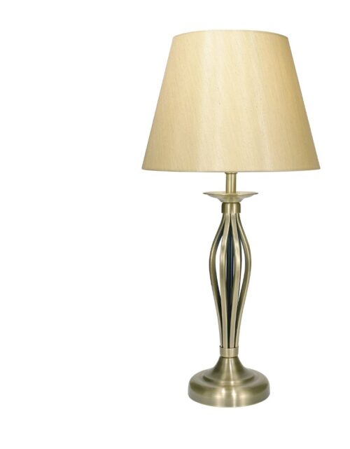 Bybliss Table Lamp Antique Brass With Shade