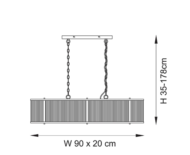 Ridgeton 4lt Linear Pendant - Image 4