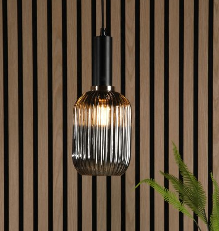Sawyer Easy Fit Shade Smoked Ribbed Glass - Image 3
